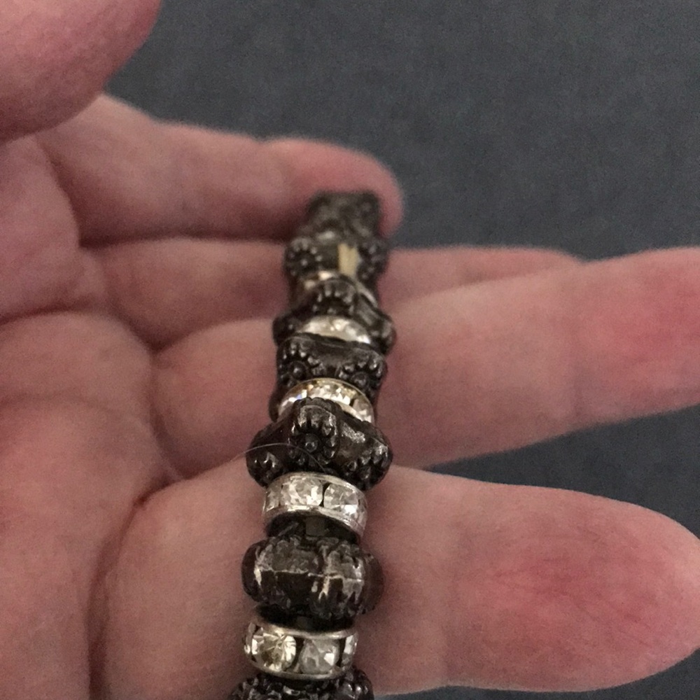 STONE & RHINESTONE STRETCH BRACELET - Picture 5 of 6